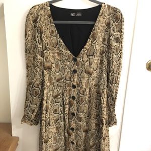 Snake print dress